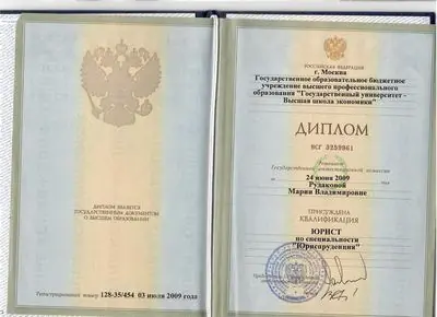 Диплом ВШЭ Юриспруденция